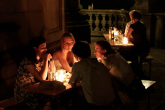 Außer dem Schlosskeller laden oft auch die lauen Nächte zur Nachbesprechung der Proben ein.