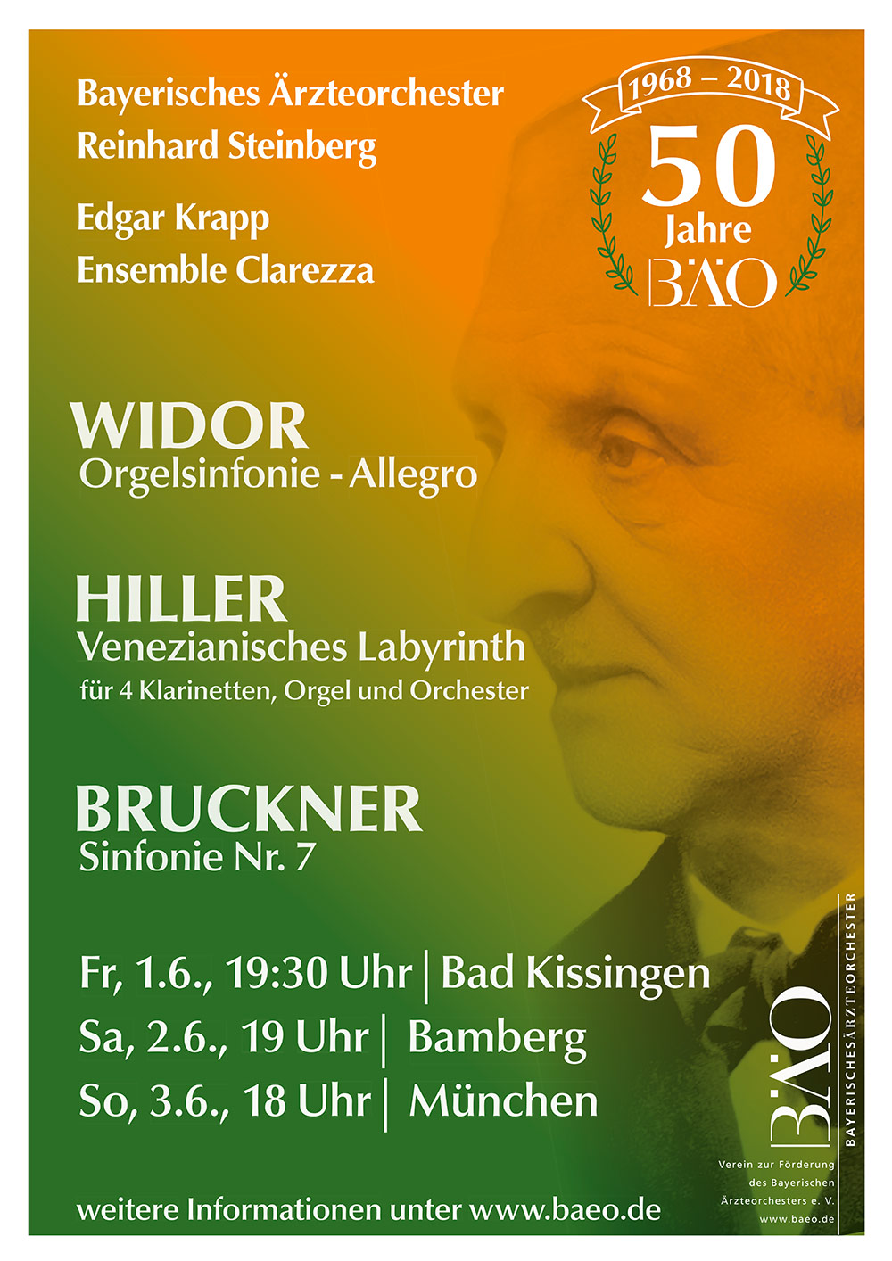 Plakat Bayerisches Ärzteorchester 2018