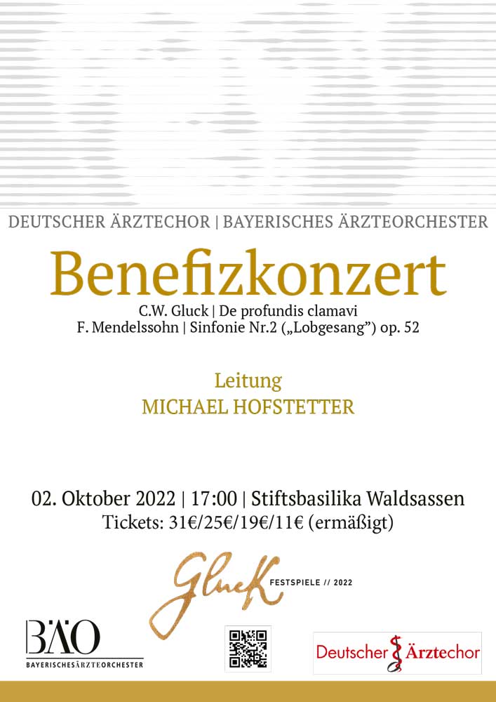 Plakat für Benefizkonzert in Waldsassen am 2.10.2022